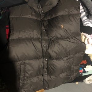 Ralph Lauren Puff Vest Jacket (Brown)
